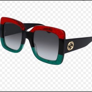 Gucci glittered gradient oversized square